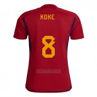 Camisola Espanha Jogador Koke 1º 2022