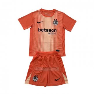 Camisola Inter de Milao Goleiro Crianca 2025-2026 Laranja