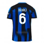 Camisola Inter de Milao Jogador de Vrij 1º 2023-2024