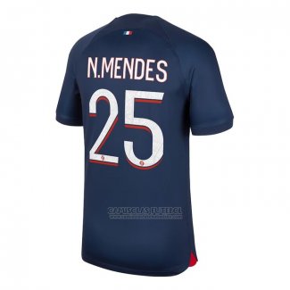 Camisola Paris Saint-Germain Jogador N.mendes 1º 2023-2024