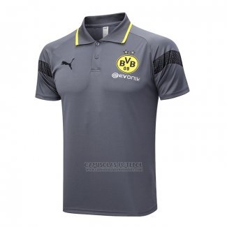 Camisola Polo del Dortmund 2023-2024 Cinza