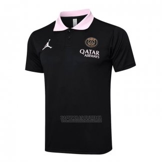 Camisola Polo del Paris Saint-Germain Jordan 2024-2025 Preto