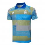 Camisola Polo del Real Madrid 2025-2026 Azul Verde