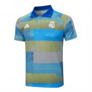 Camisola Polo del Real Madrid 2025-2026 Azul Verde