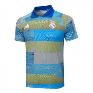 Camisola Polo del Real Madrid 2025-2026 Azul Verde