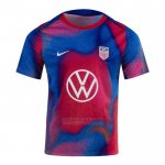 Camisola Pre Match del Estados Unidos 2024 Azul Y Vermelho