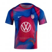 Camisola Pre Match del Estados Unidos 2024 Azul Y Vermelho