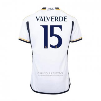 Camisola Real Madrid Jogador Valverde 1º 2023-2024