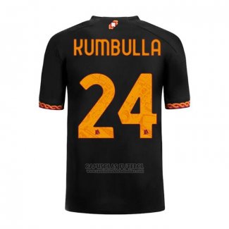 Camisola Roma Jogador Kumbulla 3º 2023-2024