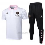 Conjunto Polo del Paris Saint-Germain Jordan 2024-2025 Branco