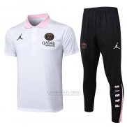 Conjunto Polo del Paris Saint-Germain Jordan 2024-2025 Branco