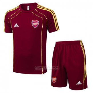Fato de Treino Arsenal Manga Curta 2025-2026 Vermelho - Calcas Curta