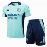 Fato de Treino Arsenal Manga Curta 2024-2025 Verde - Calcas Curta