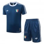 Fato de Treino Italia Manga Curta 2026-2027 Azul - Calcas Curta
