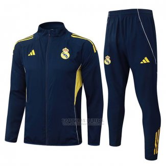 Jaqueta de Treinamento Real Madrid 2025-2026 Azul Amarelo