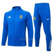 Jaqueta de Treinamento Real Madrid Crianca 2025-2026 Azul Claro