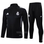 Jaqueta de Treinamento Real Madrid Crianca 2025-2026 Preto