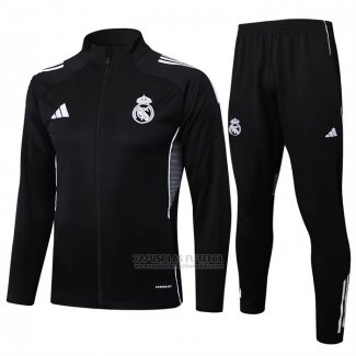 Jaqueta de Treinamento Real Madrid Crianca 2025-2026 Preto
