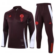 Sueter de Treinamento Bayern de Munique Crianca 2024-2025 Vermelho