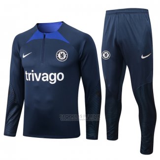 Sueter de Treinamento Chelsea 2022-2023 Azul