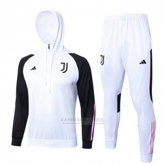 Sueter de Treinamento Juventus Crianca 2023-2024 Branco Y Preto