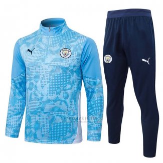 Sueter de Treinamento Manchester City Crianca 2025-2026 Azul