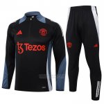 Sueter de Treinamento Manchester United Crianca 2024-2025 Preto