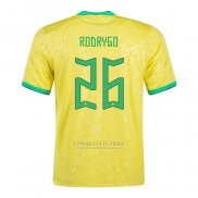 Camisola Brasil Jogador Rodrygo 1º 2022