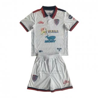 Camisola Cagliari Calcio 2º Crianca 2023-2024