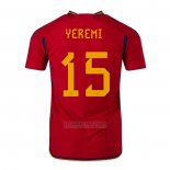 Camisola Espanha Jogador Yeremi 1º 2022