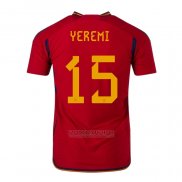 Camisola Espanha Jogador Yeremi 1º 2022