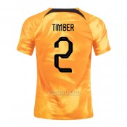 Camisola Holanda Jogador Timber 1º 2022