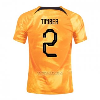 Camisola Holanda Jogador Timber 1º 2022