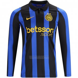 Camisola Inter de Milao 1º Manga Comprida 2026-2027