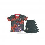 Camisola Japao Anime Crianca 2025-2026 Preto Vermelho