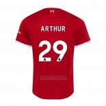 Camisola Liverpool Jogador Arthur 1º 2023-2024