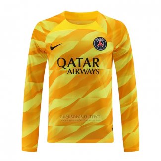 Camisola Paris Saint-Germain Goleiro Manga Comprida 2023-2024 Amarelo