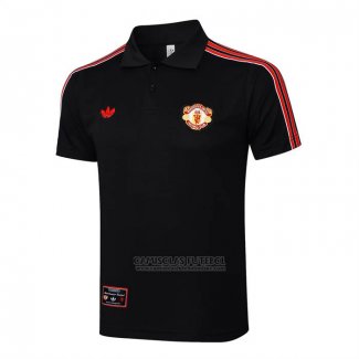 Camisola Polo del Manchester United 2025-2026 Preto
