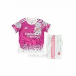 Camisola Real Madrid Dragon Crianca 2025-2026 Rosa