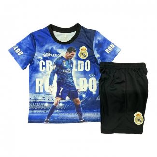 Camisola Real Madrid Ronaldo Special Crianca 2025-2026 Azul