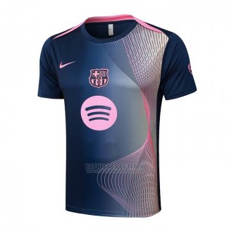 Camisola de Treinamento Barcelona 2025-2026 Azul Rosa
