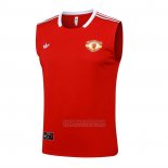 Camisola de Treinamento Manchester United Sem Mangas 2025-2026 Vermelho