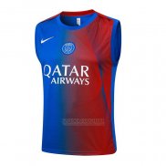Camisola de Treinamento Paris Saint-Germain Sin Mangas 2025-2026 Azul Vermelho