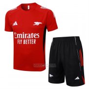 Fato de Treino Arsenal Manga Curta 2025-2026 Vermelho - Calcas Curta