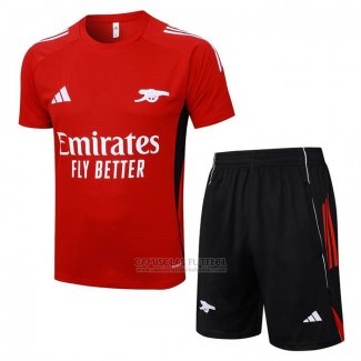 Fato de Treino Arsenal Manga Curta 2025-2026 Vermelho - Calcas Curta