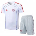 Fato de Treino Bayern de Munique Manga Curta 2025-2026 Branco - Calcas Curta