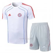 Fato de Treino Bayern de Munique Manga Curta 2025-2026 Branco - Calcas Curta