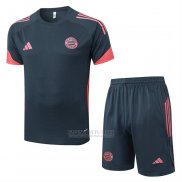 Fato de Treino Bayern de Munique Manga Curta 2025-2026 Cinza Oscuro - Calcas Curta