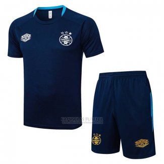 Fato de Treino Gremio Manga Curta 2025-2026 Azul Oscuro - Calcas Curta