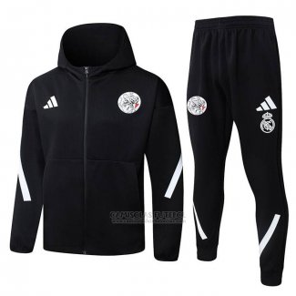 Fato de Treino Hoodie Ajax 2025-2026 Preto